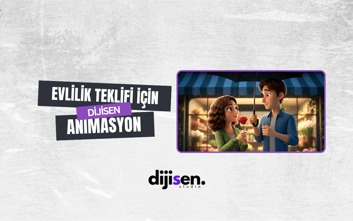 Evlilik Teklifi Animasyonu: Pixar veya Disney Tarzında Masalsı Bir “Evet”! | Dijisen Studio